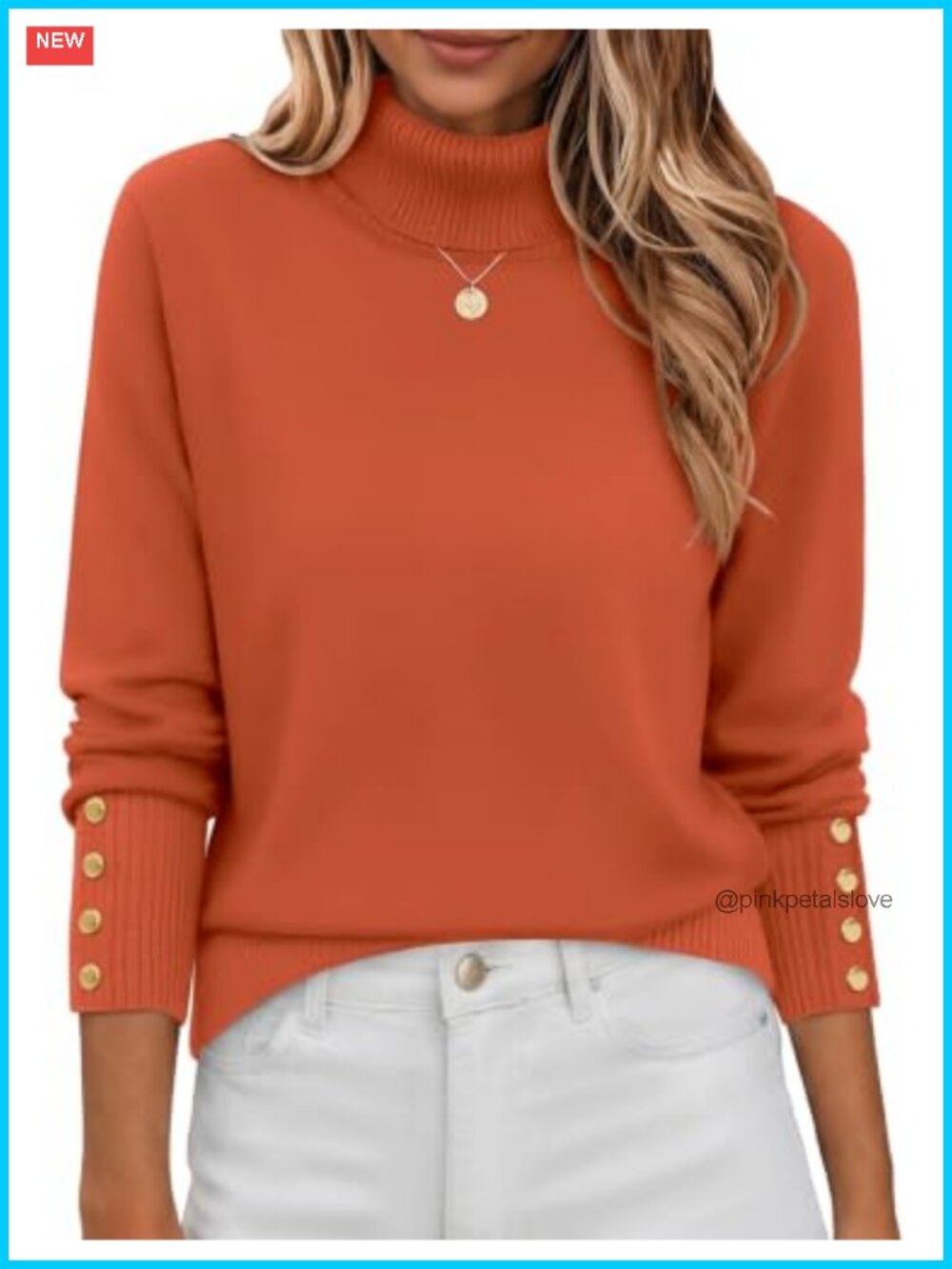 Zeagoo Womens Turtleneck Sweater Long Sleeve Pullover Knit Jumper